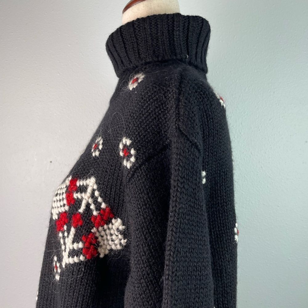 NWT Jones New York Sport Worsted Wool Turtleneck Sweater Size L - Picture 4 of 7